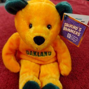 Salvino's Bammers City of hope bean bag MLB baseball bears OAKLAND GIAMBI #16